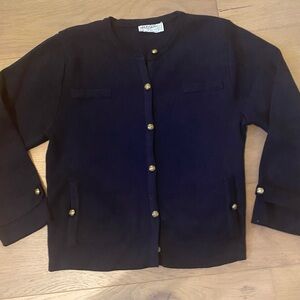 Vintage Jaeger wool sweater Cardigan with Gold Buttons